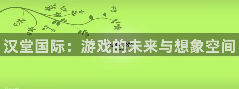 极悦娱乐app下载：汉堂国际：游戏的未来与想象空间